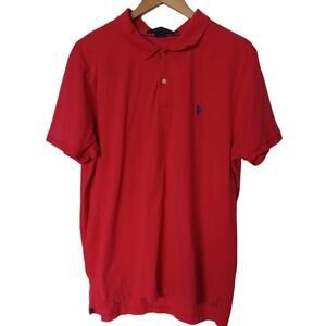 U S Polo Assn Slim Cut Polo Shirt Red Mens Size XL